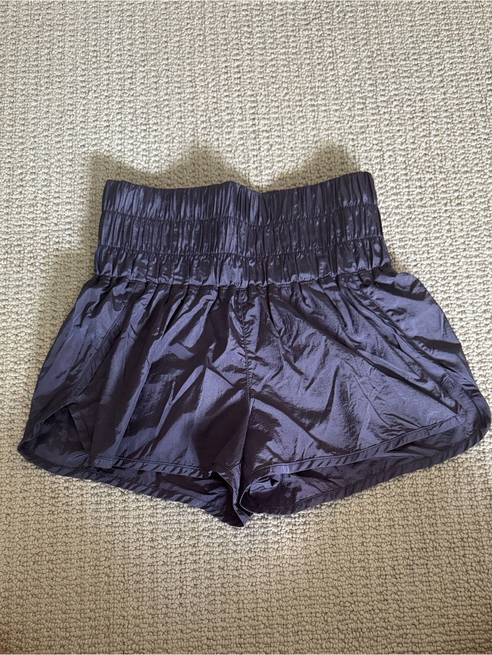 FP Movement by Free People High-Waist Athletic Shorts — Dark Navy